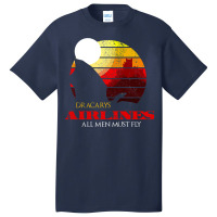 Dracarys Airlines   All Men Must Fly Distressed Basic T-shirt | Artistshot