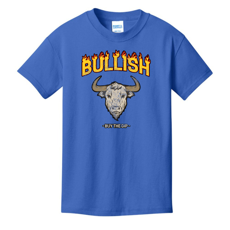 Bullish Day Trader Buy The Dip Vintage Stock Marke Basic Youth T-shirt | Artistshot