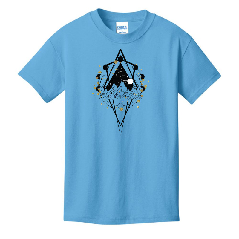 Limited Edition Boho Mountains Style Art Basic Youth T-shirt by declangreenwood | Artistshot