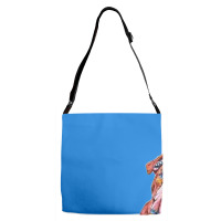 A Cute Bulldog Sitting And Lo Adjustable Strap Totes | Artistshot