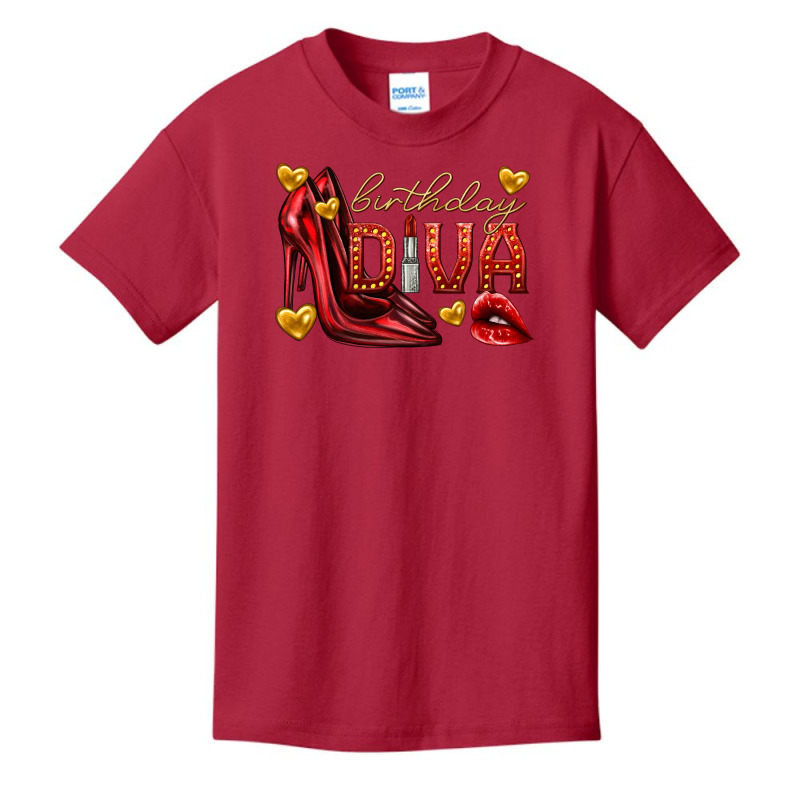 Birthday Diva Basic Youth T-shirt by enoddigitalart@gmail.com | Artistshot