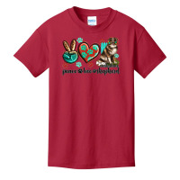 Peace Love Australian Shepherd Basic Youth T-shirt | Artistshot