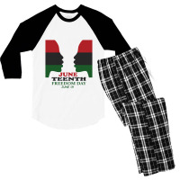 Juneteenth Celebrate Freedom Day June 19 Men's 3/4 Sleeve Pajama Set | Artistshot