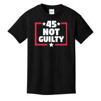 Trump Not Guilty - Pro Trump President 2024 Basic Youth T-shirt | Artistshot