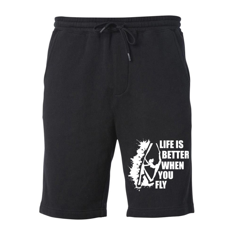 Life Is Better When You Fly Fleece Short | Artistshot