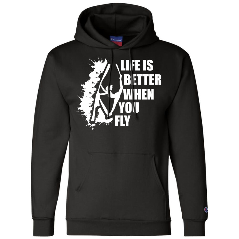 Life Is Better When You Fly Champion Hoodie | Artistshot