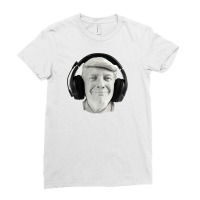 Smiling Trump Headphone Ladies Fitted T-shirt | Artistshot