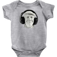 Smiling Trump Headphone Baby Bodysuit | Artistshot