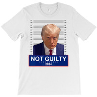 President Donald Trump Mugshot 2024 Not Guilty T-shirt | Artistshot