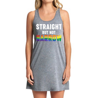 Rainbow Month Lgbtq + Ally Straight But Not Narrow Tank Dress | Artistshot