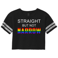 Rainbow Month Lgbtq + Ally Straight But Not Narrow Scorecard Crop Tee | Artistshot