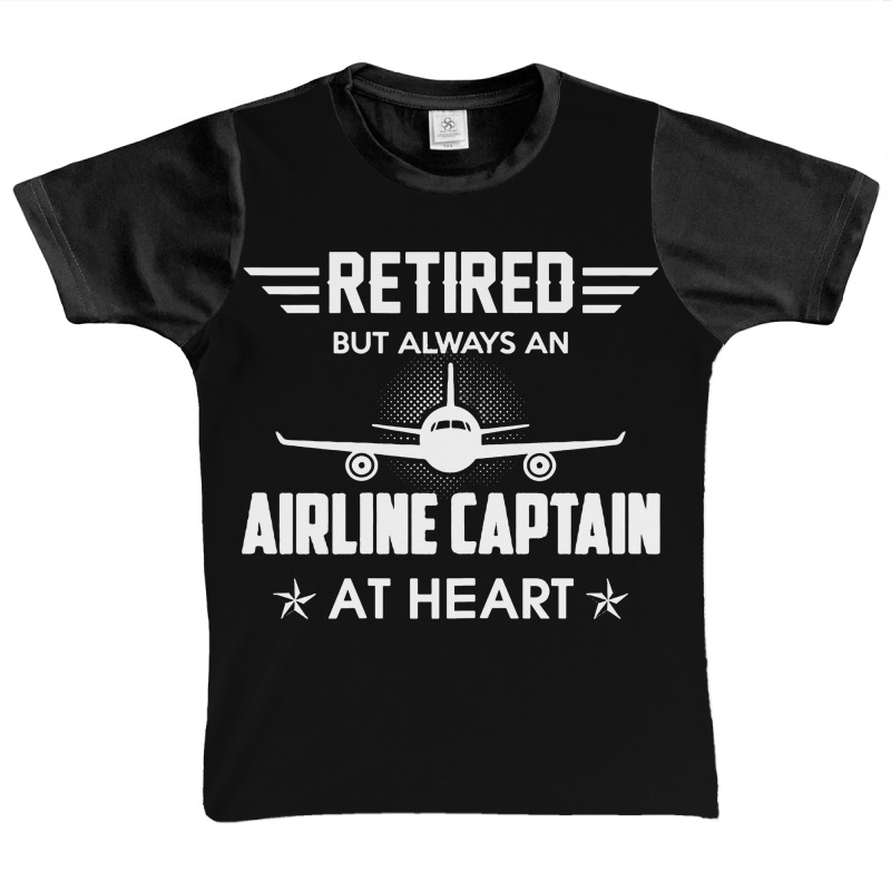 Retired But Always An Airline Captain At Heart Graphic Youth T-shirt | Artistshot