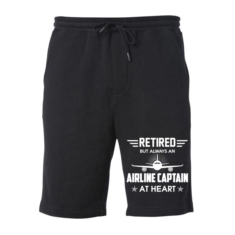 Retired But Always An Airline Captain At Heart Fleece Short | Artistshot