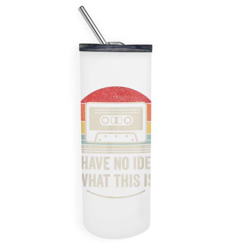 Retro Cassette Kids Funny Skinny Tumbler | Artistshot