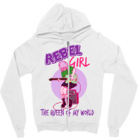 Rebel Girl Zipper Hoodie | Artistshot