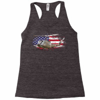 Uh 1 Huey Helicopter American Flag Usa Racerback Tank | Artistshot