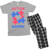 Autism Awareness T  Shirt Autism Warrior T  Shirt Men's T-shirt Pajama Set | Artistshot