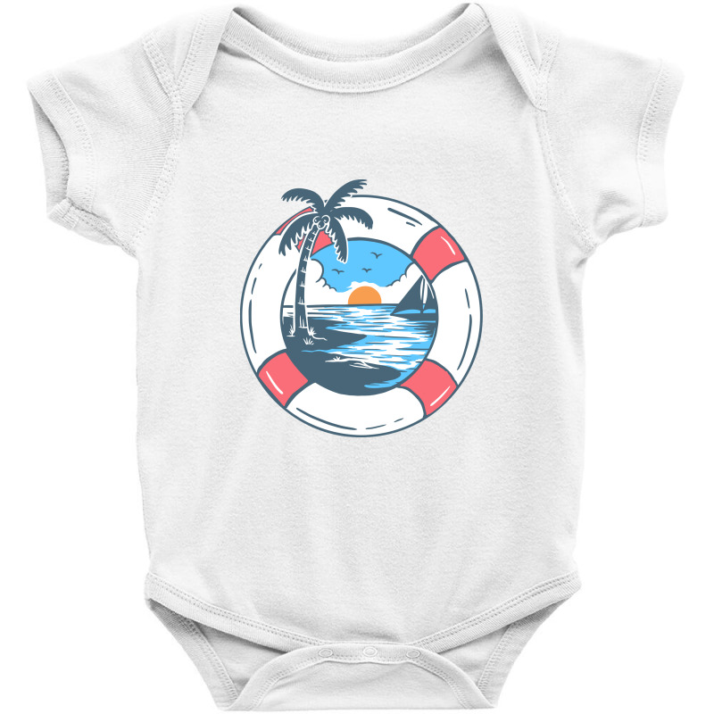 Enjoy Summer Holiday Baby Bodysuit by Mangustudio | Artistshot