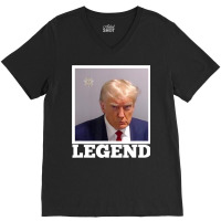 Trump M.u.g.shot Legend President Trump 2024 V-neck Tee | Artistshot