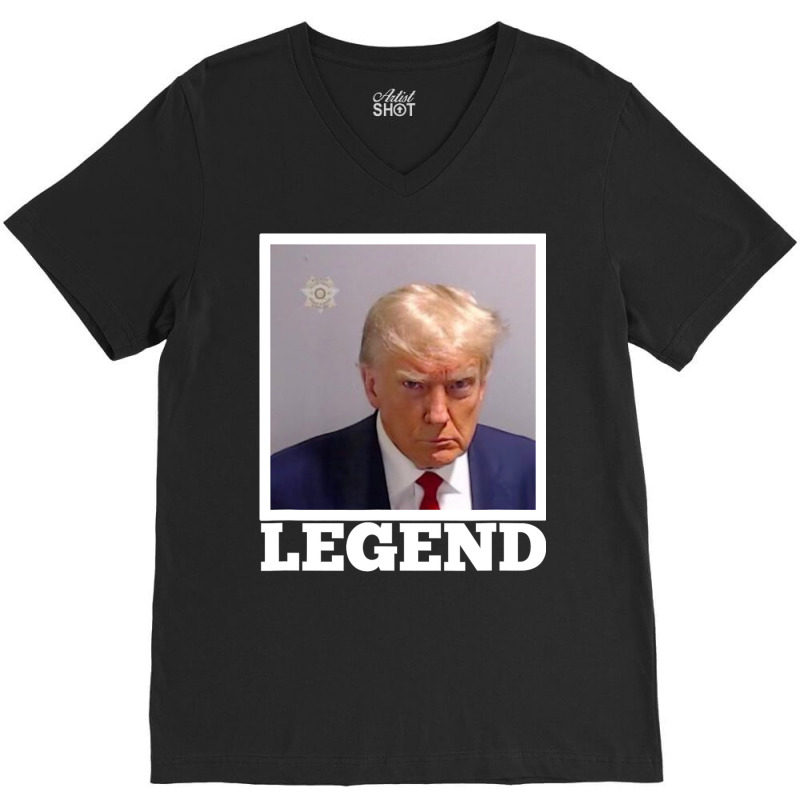 Trump M.u.g.shot Legend President Trump 2024 V-neck Tee | Artistshot