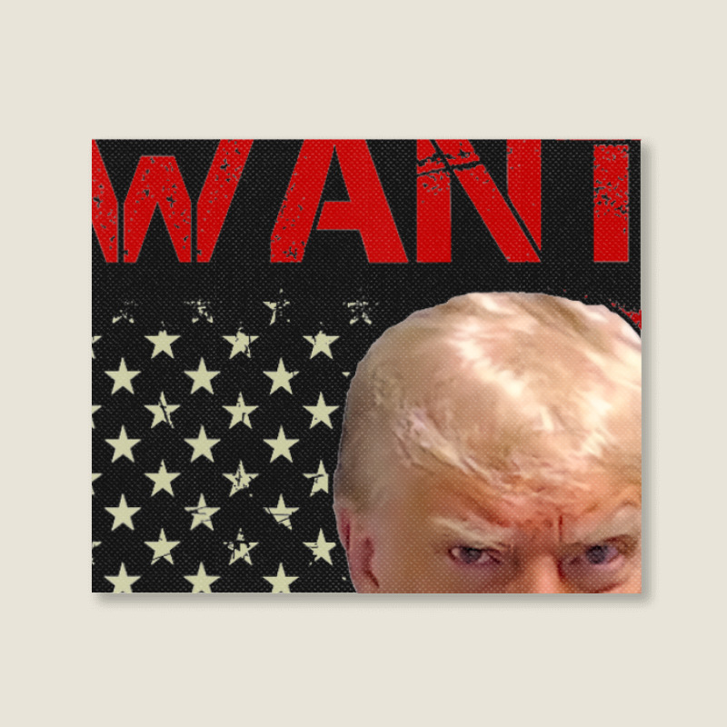 Wanted Donald Trump For President 2024 Usa Flag Landscape Canvas Print | Artistshot