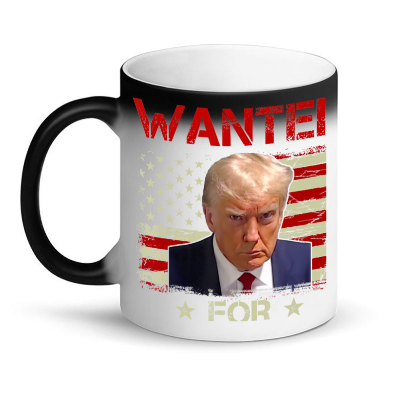 Wanted Donald Trump For President 2024 Usa Flag Magic Mug | Artistshot