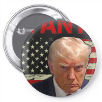 Wanted Donald Trump For President 2024 Usa Flag Pin-back Button | Artistshot