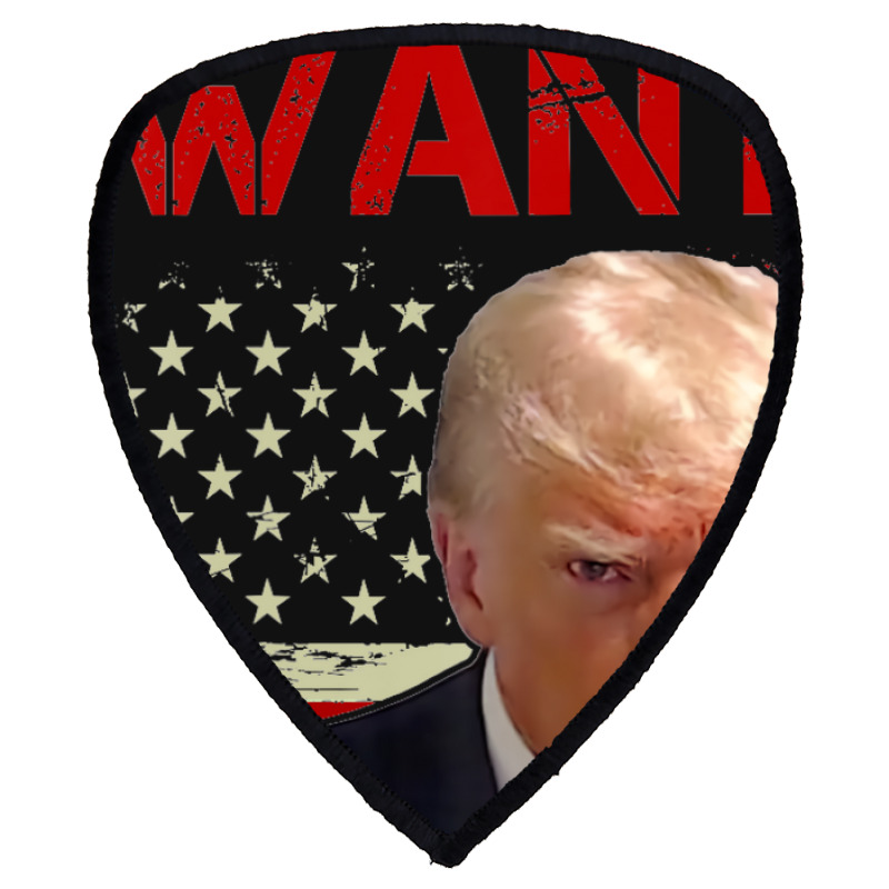 Wanted Donald Trump For President 2024 Usa Flag Shield S Patch | Artistshot