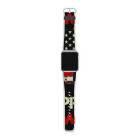 Wanted Donald Trump For President 2024 Usa Flag Apple Watch Band | Artistshot