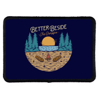 Better Beside The Campfire Rectangle Patch | Artistshot