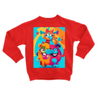 Funny Fox Animals Toddler Sweatshirt | Artistshot