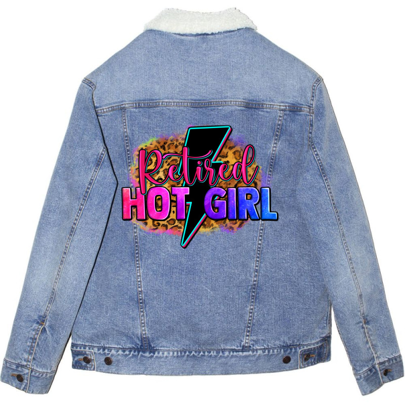 Retired Hot Girl Unisex Sherpa-lined Denim Jacket | Artistshot