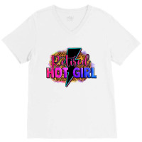 Retired Hot Girl V-neck Tee | Artistshot