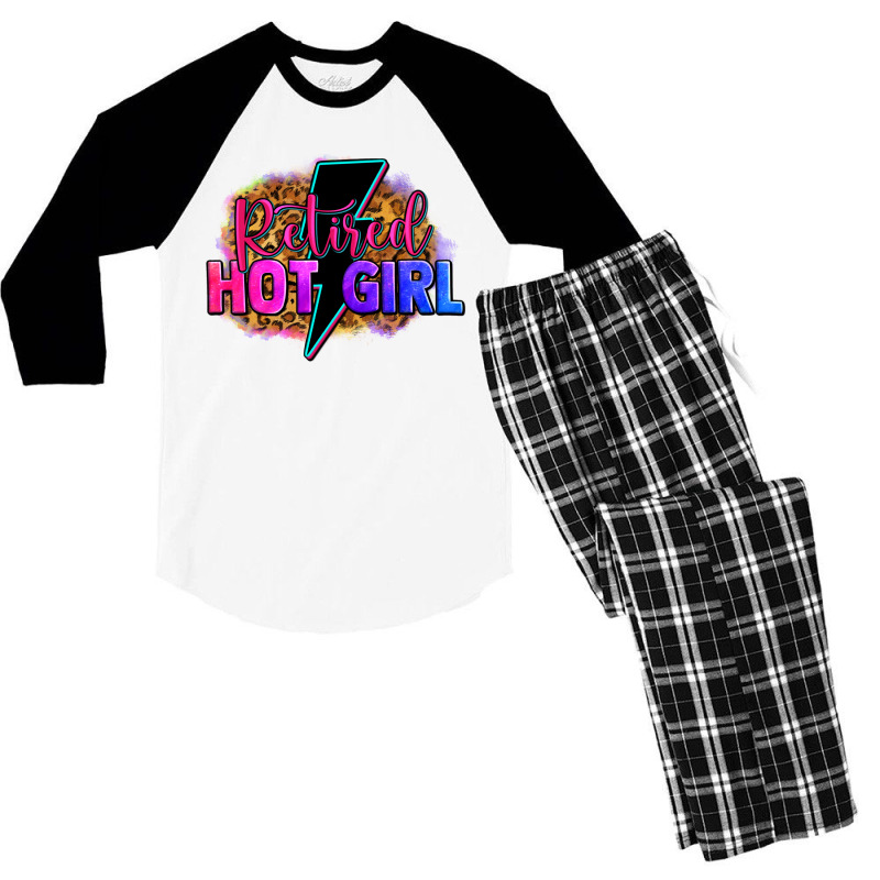 Retired Hot Girl Men's 3/4 Sleeve Pajama Set | Artistshot