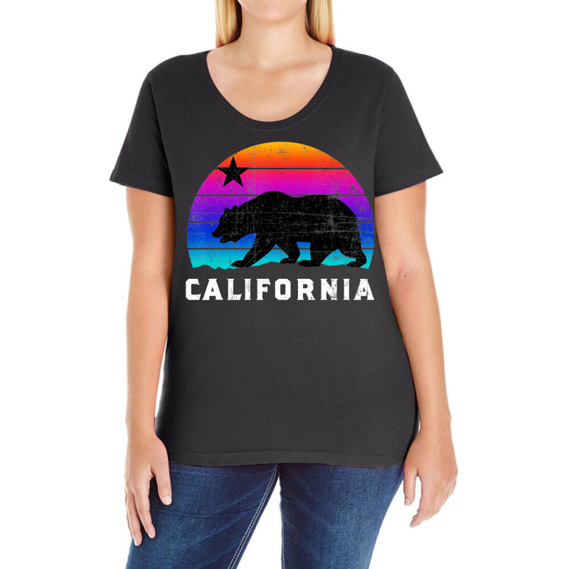 California State, California Bear, Love California Ladies Curvy T-Shirt by time5803 | Artistshot