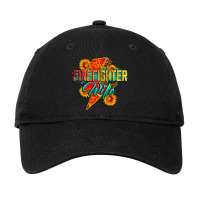 Firefighter Wife With Lightning Bolt Adjustable Cap | Artistshot