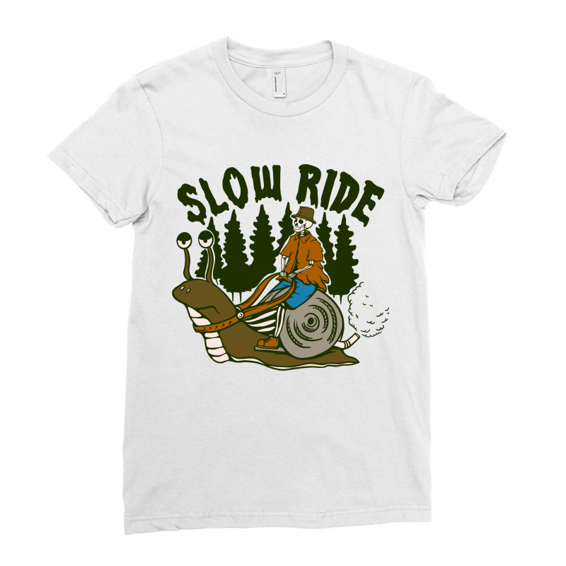 Slow Ride Or Die Ladies Fitted T-Shirt by ngaulastd | Artistshot