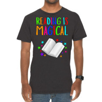 Reading Is Magical I Love To Read Book Lovers Vintage T-shirt | Artistshot