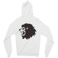 Lion Roar Looking Left Zipper Hoodie | Artistshot