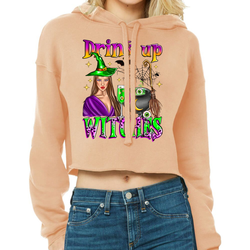 Drink Up Witches Cropped Hoodie by Zillion Design Studio | Artistshot