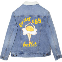 Fried Egg Ballet Unisex Sherpa-lined Denim Jacket | Artistshot