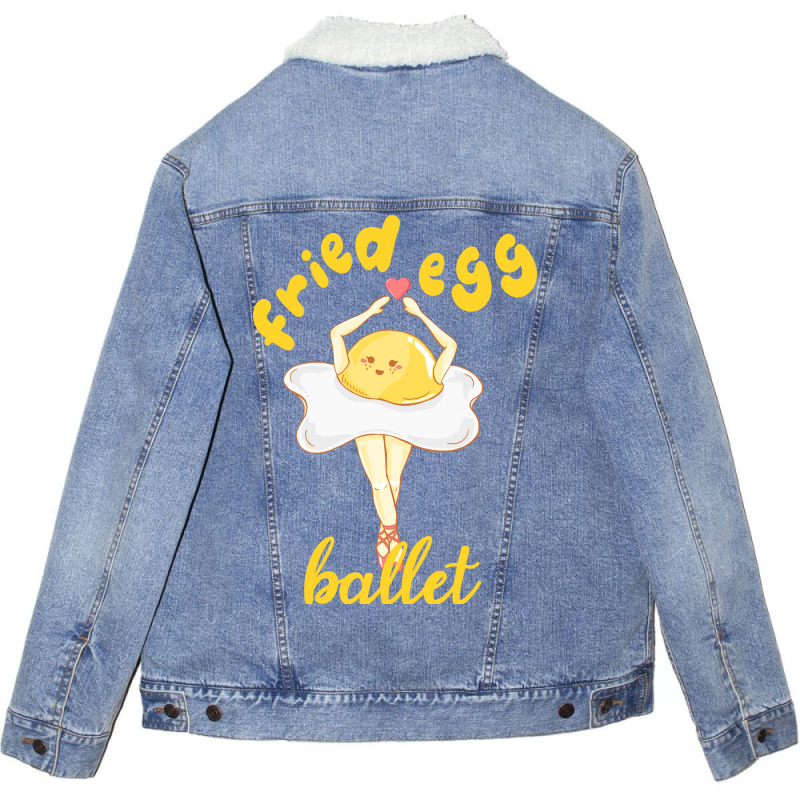 Fried Egg Ballet Unisex Sherpa-lined Denim Jacket | Artistshot