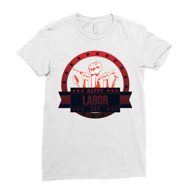 Labor Day Attire: Stand Out In Style Ladies Fitted T-Shirt by Jhanafi | Artistshot