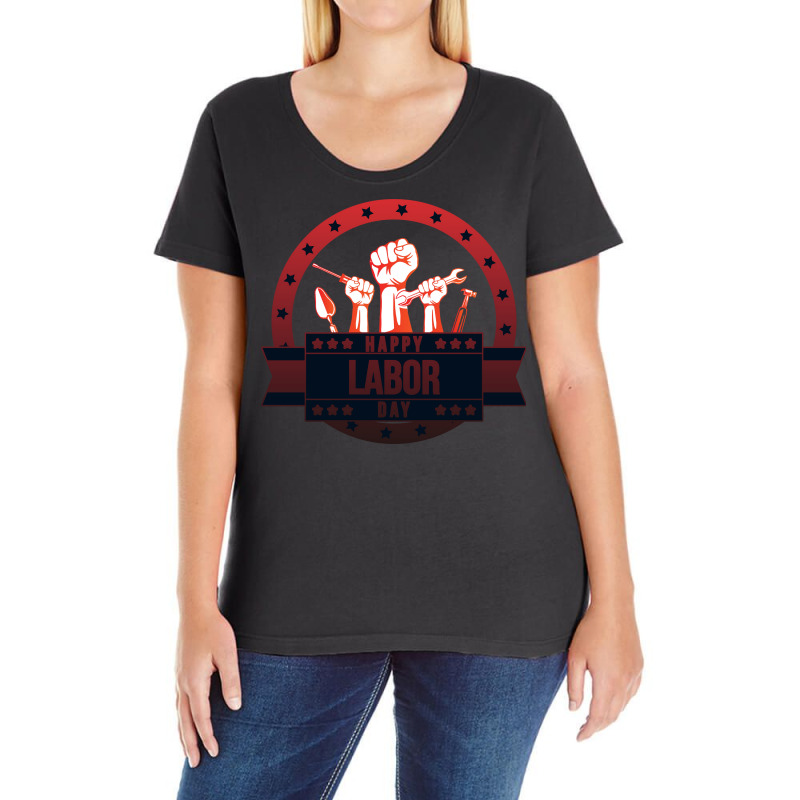 Labor Day Attire: Stand Out In Style Ladies Curvy T-Shirt by Jhanafi | Artistshot