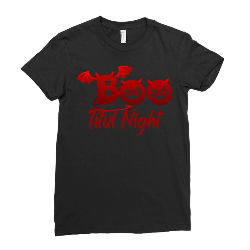 Boo Tiful Night Ladies Fitted T-Shirt by Jhanafi | Artistshot