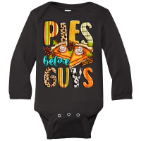 Pies Before Guys Long Sleeve Baby Bodysuit | Artistshot