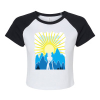 Sunrise Time Raglan Crop Top | Artistshot