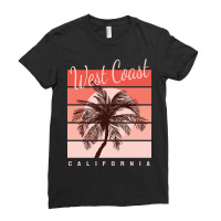 West Coast Of California Ladies Fitted T-shirt | Artistshot