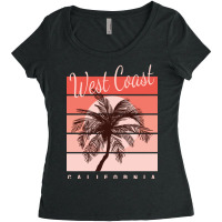 West Coast Of California Women's Triblend Scoop T-shirt | Artistshot