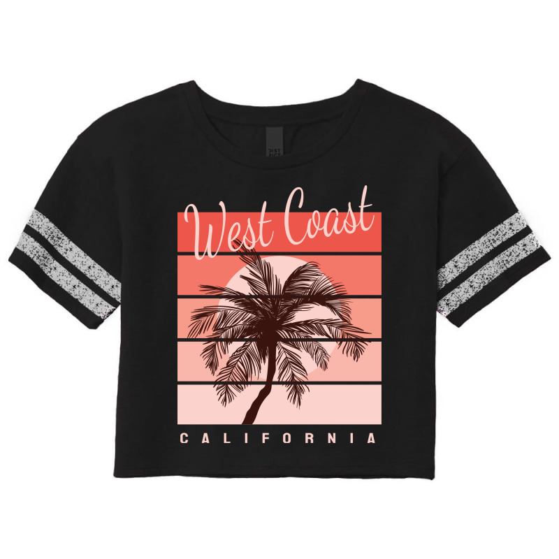 West Coast Of California Scorecard Crop Tee by Jhanafi | Artistshot